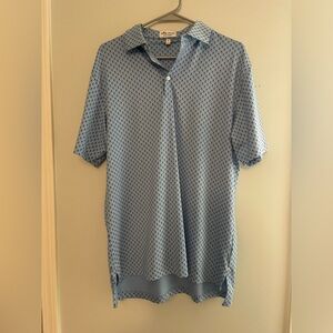 Peter Millar skull and crossbones golf polo